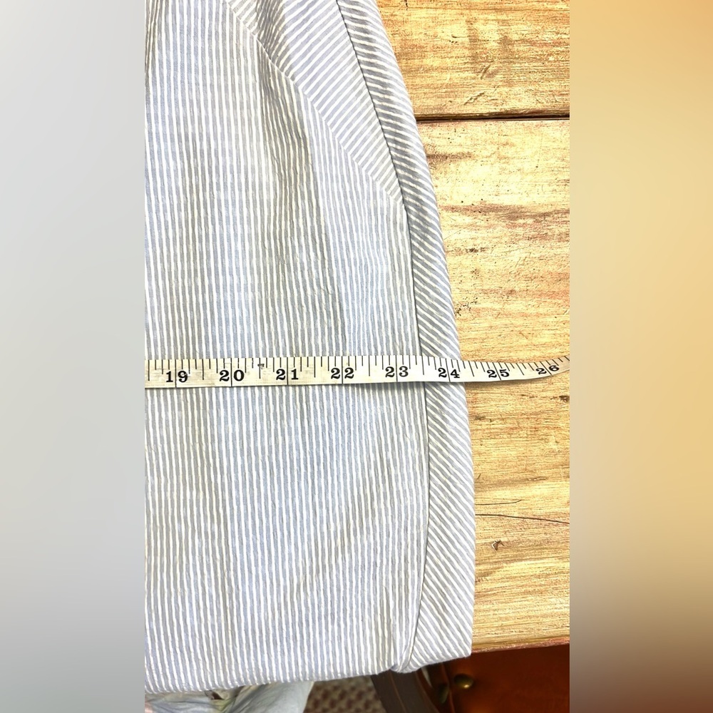 Jaeger -Classic Prep Blue/White Textured Dress, Excellent Condition, Size XL - Picture 9 of 13